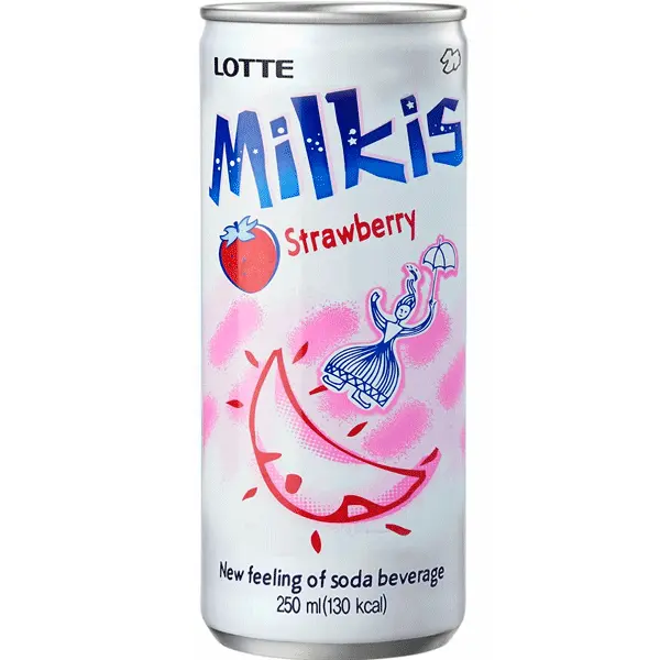 Lotte Milkis Strawberry (250ml)