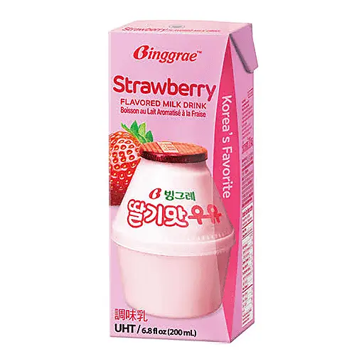 Binggrae Milk Strawberry 200ml